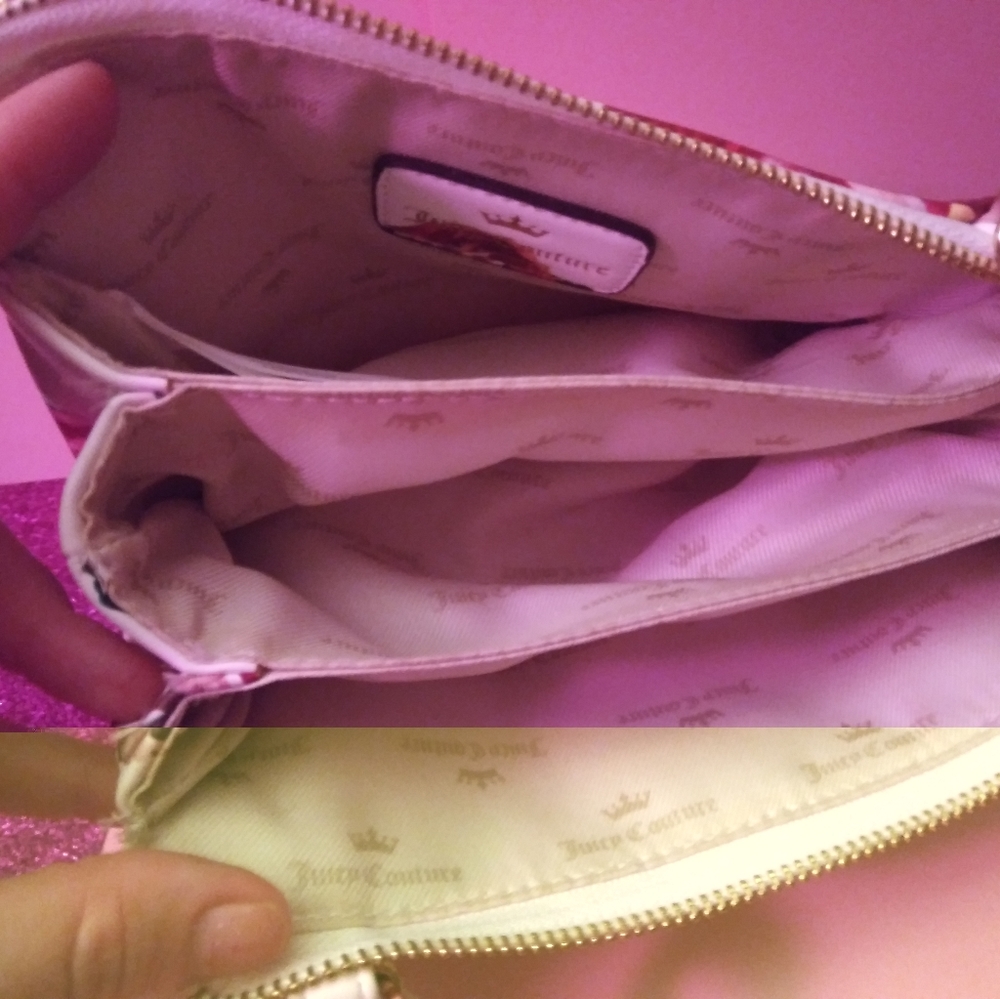 Beautiful Juicy Couture rose pattern purse - Picture 3 of 6
